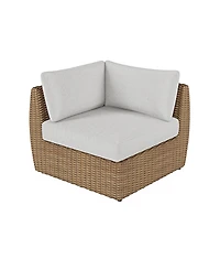 Sculptura 36" Aluminum Outdoor Corner Club Chair, Created for Macy's