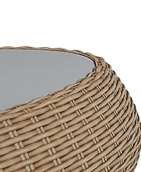 Sculptura 60" Aluminum Oval Outdoor Coffee Table, Created for Macy's