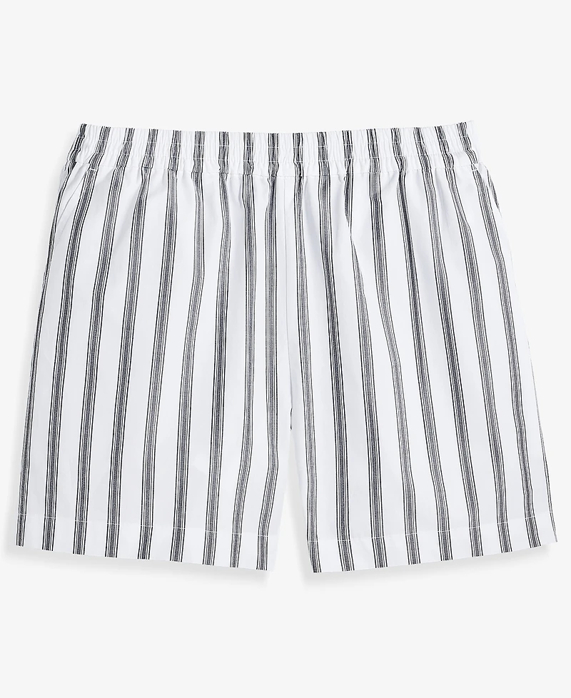 I.n.c. International Concepts Women's Striped Pull-On Cotton Shorts, Macy's Exclusive