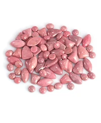 American West Jewelry Sterling Silver Rhodonite Pear-Shaped Concha Lever Back Earrings