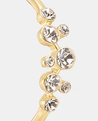 Anne Klein Medium Crystal Cluster Hoop Earrings, 1.55"