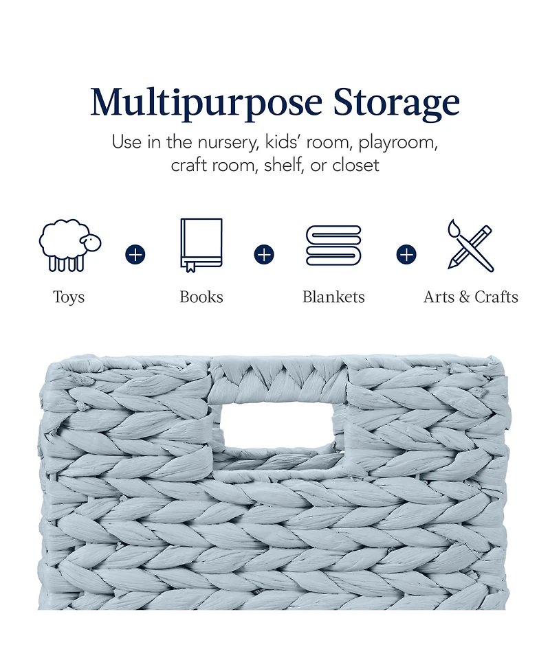Best Choice Products 10.5x10.5in Hyacinth Storage Baskets