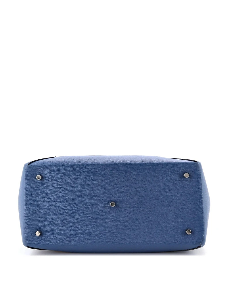 Pre-Owned HERMES 36 Maxibox Cabas Doblis Suede with Epsom