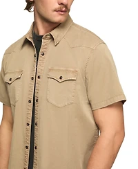 Lucky Brand Men's Short-Sleeve Regular-Fit Western Shirt