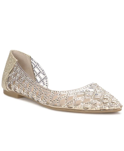 I.n.c. International Concepts Women's Embroidered Pointed-Toe Flats, Macy's Exclusive