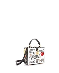 Pre-Owned Dolce & Gabbana Small Treasure Box Bag Embellished Printed Leather