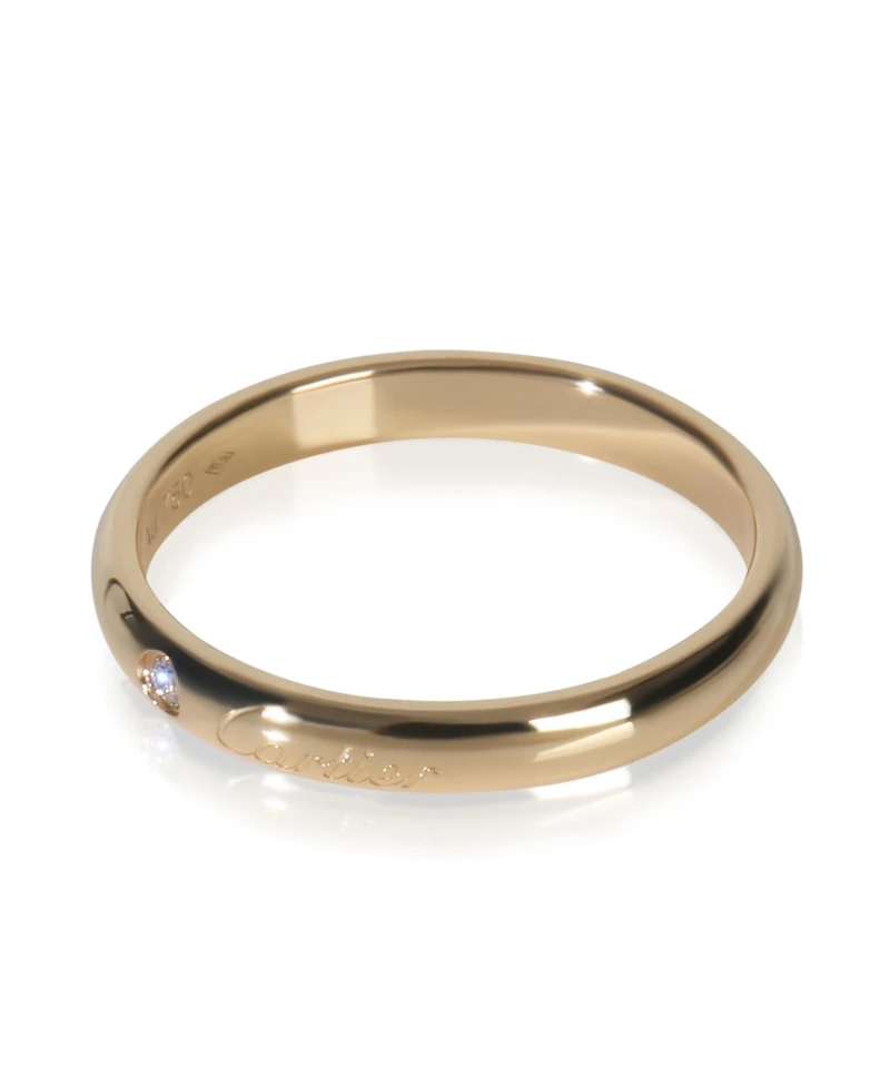 Pre-Owned Cartier Gold Diamond C de Cartier Band