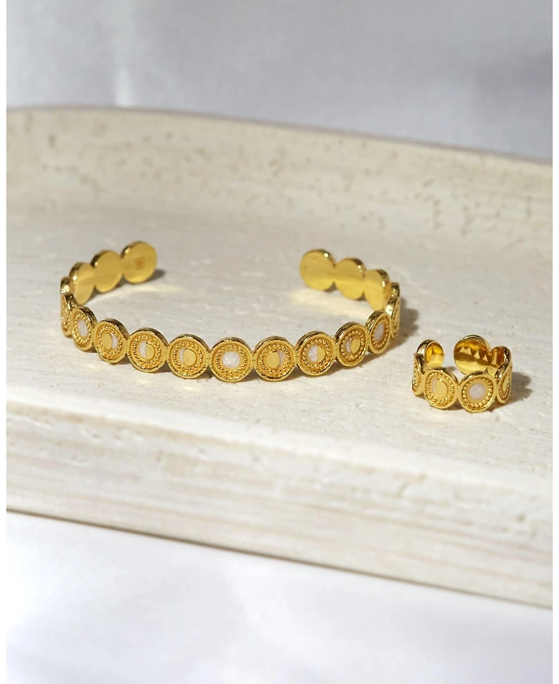 Ottoman Hands Moon Phase Stacking Ring