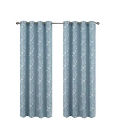 Rt Designers Collection 100 Polyester 140 Gsm Reed Embroidered Grommet Curtain Panel 54 X22 X X22