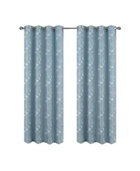 Rt Designers Collection 100 Polyester 140 Gsm Reed Embroidered Grommet Curtain Panel 54 X22 X X22
