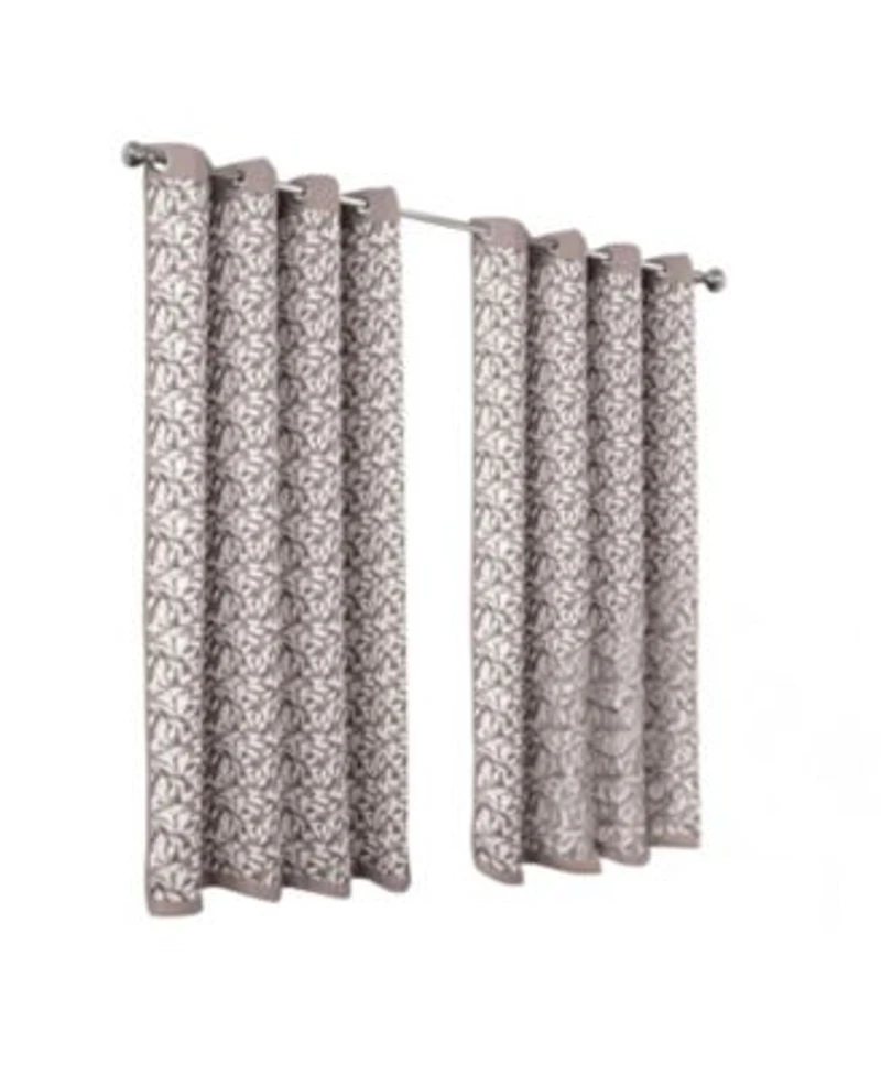 Rt Designers Collection 100 Polyester 190 Gsm Marina Revisible Blackout Grommet Curtain Panel 54 X22 X 84 X22 Taupe