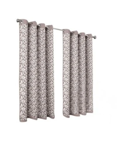 Rt Designers Collection 100 Polyester 190 Gsm Marina Revisible Blackout Grommet Curtain Panel 54 X22 X 84 X22 Taupe