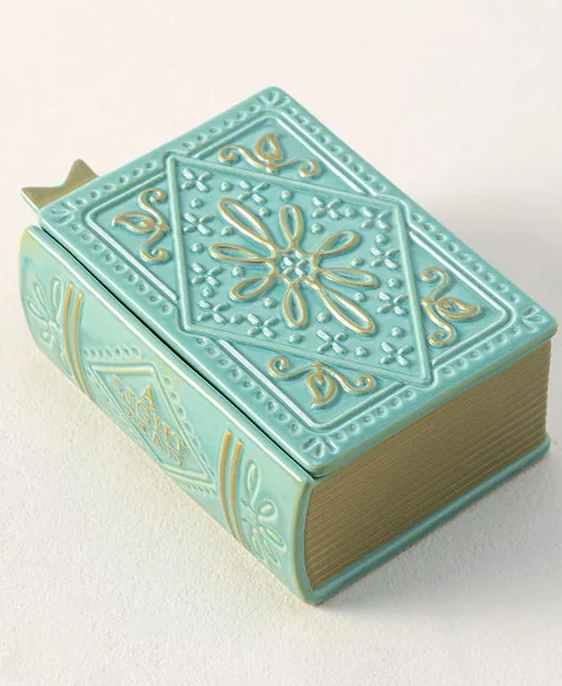 Uncommon Goods A Light Read Porcelain Book Candle, 9 Oz