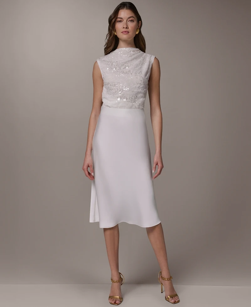 Donna Karan New York Women's Bias Midi Skirt