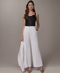 Donna Karan New York Women's High-Waist Wide Leg Pants