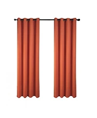 Rt Designers Collection 100% Polyester 250 Gsm Riley 100% Blackout Grommet Panel 54" x 45" Spice