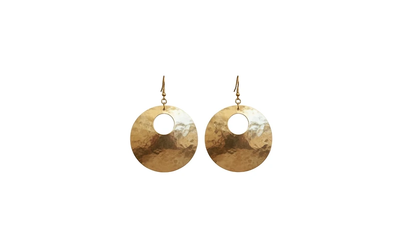 Kendi Amani Women's Zahara Brass Statement Earrings