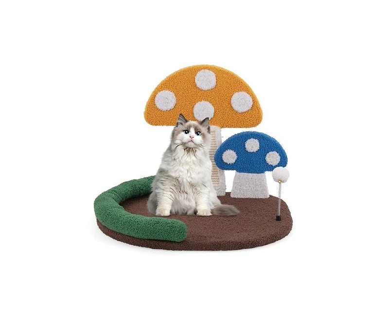 Aostirmotor Cat Scratching Tree, Indoor Activity Tower with Perch for Climbing & Exercis