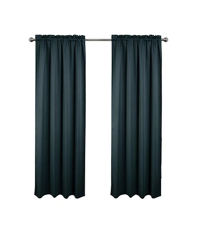 Rt Designers Collection 100% Polyester Twilight Blackout Rod Pocket Curtain Panel