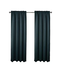 Rt Designers Collection 100% Polyester Twilight Blackout Rod Pocket Curtain Panel