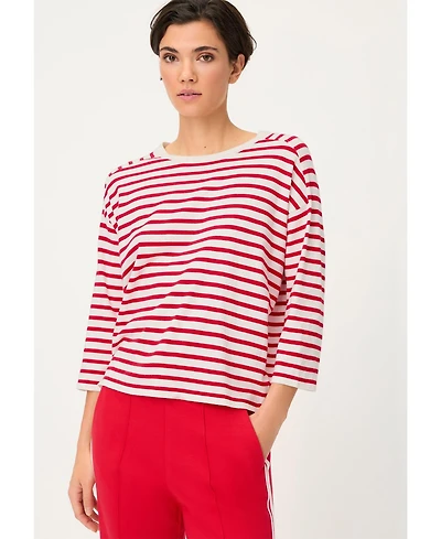 Olsen Women's Striped Fine Knit Sweater
