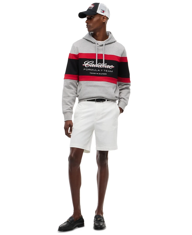 Tommy Hilfiger Men's Color-Block Stripe Logo Hoodie