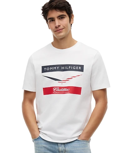 Tommy Hilfiger Men's Chevron Logo Short-Sleeve T-Shirt