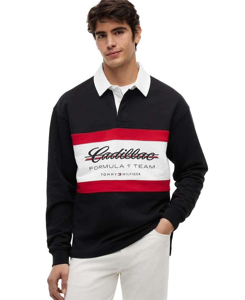 Tommy Hilfiger Men's Long-Sleeve Rugby Polo Shirt