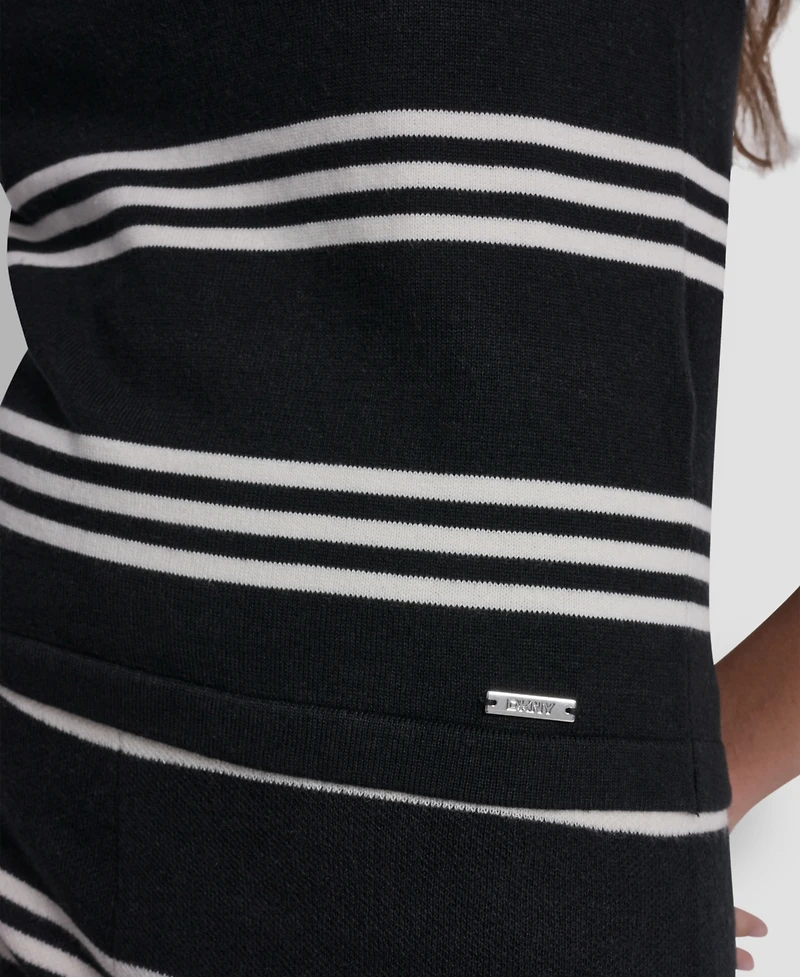 Dkny Jeans Women's Striped Crewneck Sweater