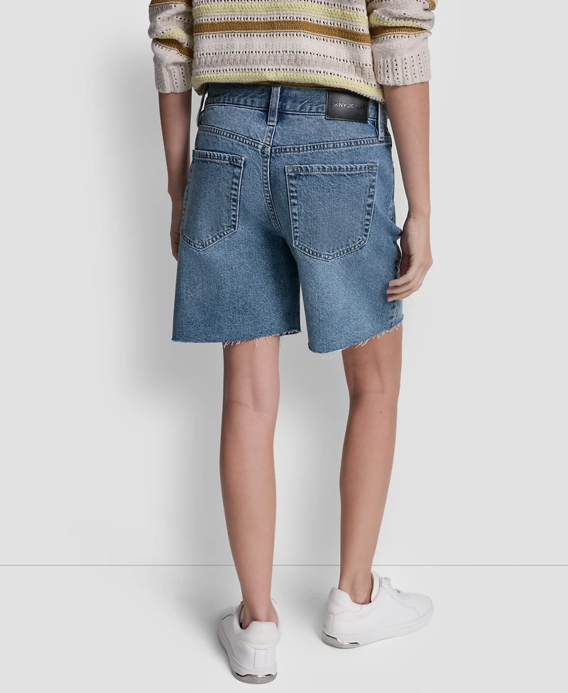 Dkny Jeans Women's Mid-Rise Relaxed Shorts