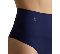 Lauren Ralph Women's Ribbed Elastic Waist Thongs