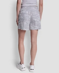 Dkny Sport Women's Mid-Rise Bungee Waist Shorts