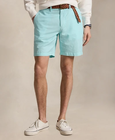 Polo Ralph Lauren Men's 8.5" Straight-Fit Linen Cotton Chino Shorts