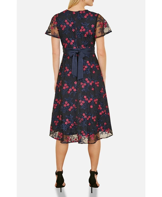english factory women's poplin combo knit dress Poplin Combo Knit Mini Dress  English Factory