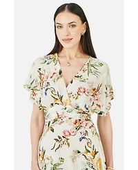 Yumi Women's Floral Print Midi Dress