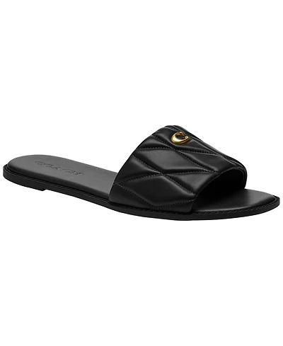 Coach Women's Holly Quilted Slip-On Sandals