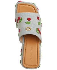 Coach Women's Marie Cherries Slip-On Sandals