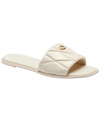 Coach Women's Holly Quilted Slip-On Sandals