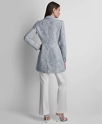 Dkny Women's Tweed One-Button Topper Jacket