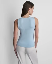 Dkny Women's Sleeveless V-Detailed Sweater