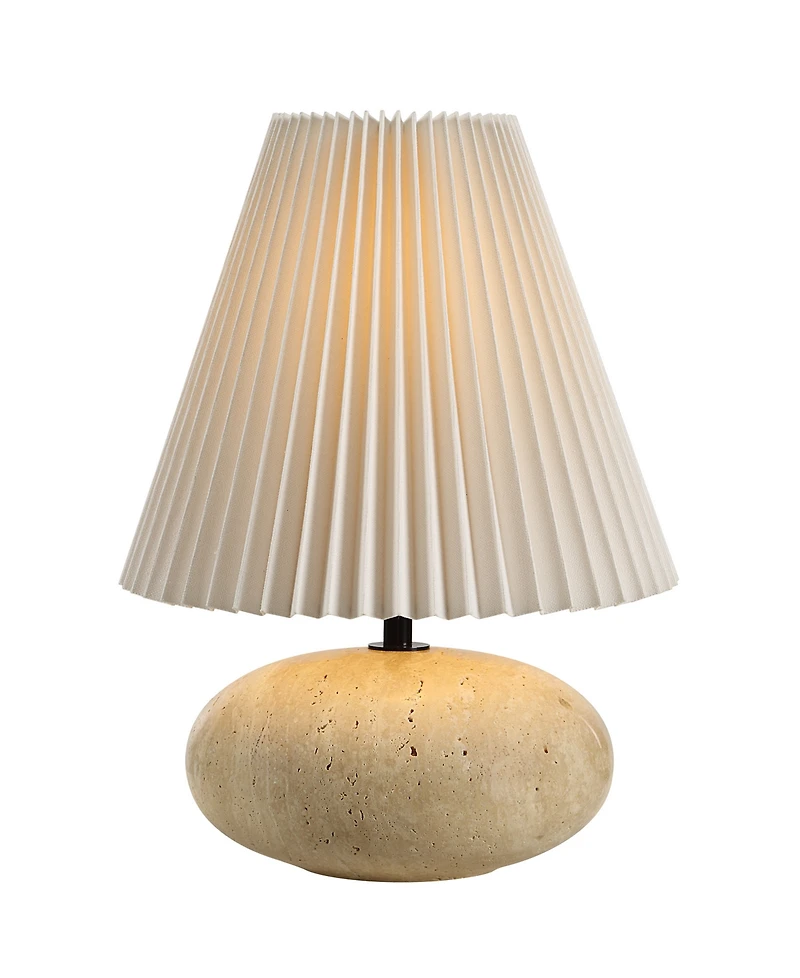 Ren Wil Noto 14" Travertine Table Lamp