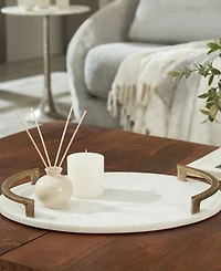 Ren Wil Bianca 18" Marble Tray