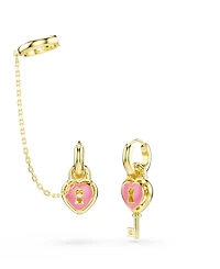 Swarovski Gold-Tone Plated Mismatched Idyllia Drop Earrings