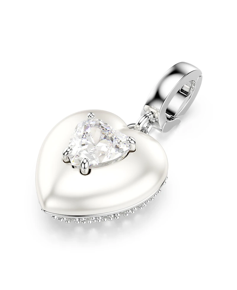 Swarovski Rhodium Plated Heart Idyllia Charms