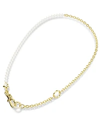 Swarovski Gold-Tone Plated Mother of Pearl Idyllia Necklaces