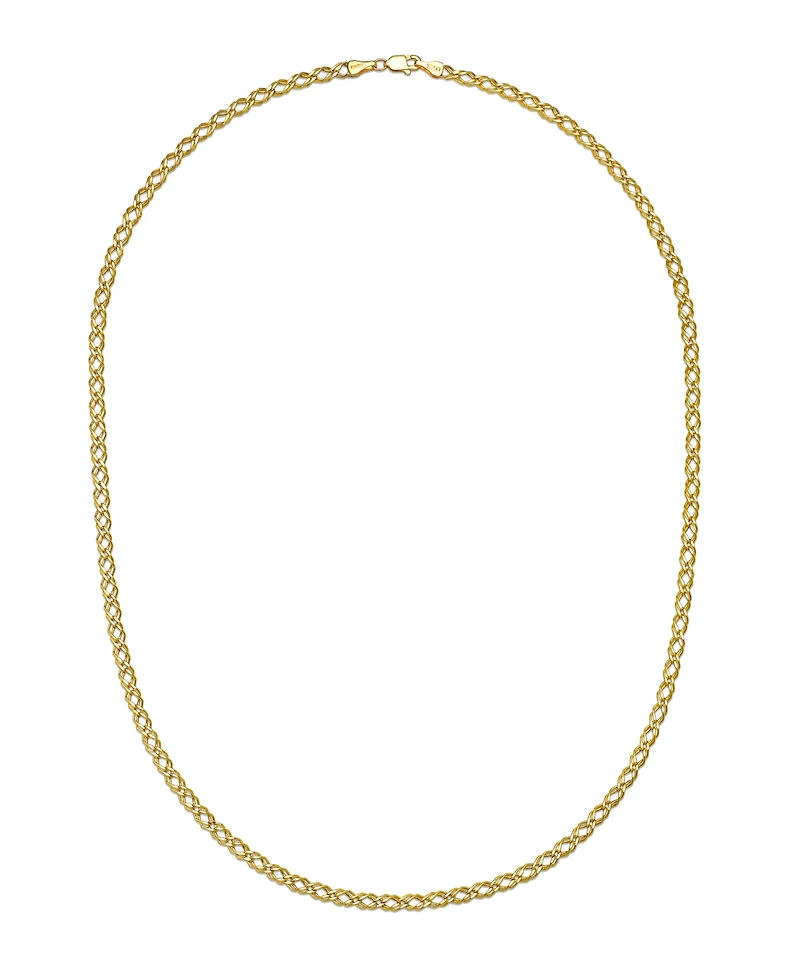 Macy's Harlequin Link Necklace in 10k Two-Tone Gold