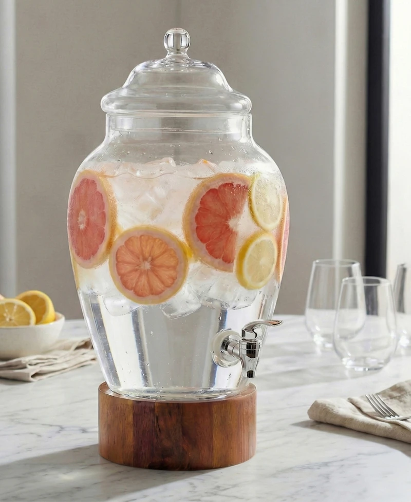 American Atelier Madera Glass Beverage Dispenser
