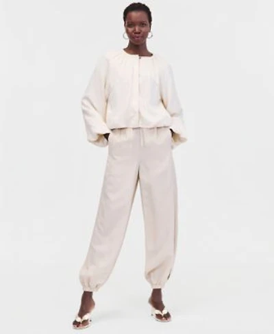 I.N.C. International Concepts Womens Linen Blend Jacket Bubble Pants Macys Exclusive