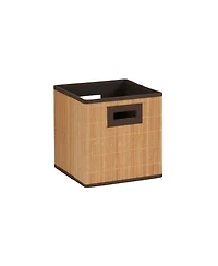 Household Essentials 3 Pack Storage Cubes, Durable and Lightweight Bamboo Reeds