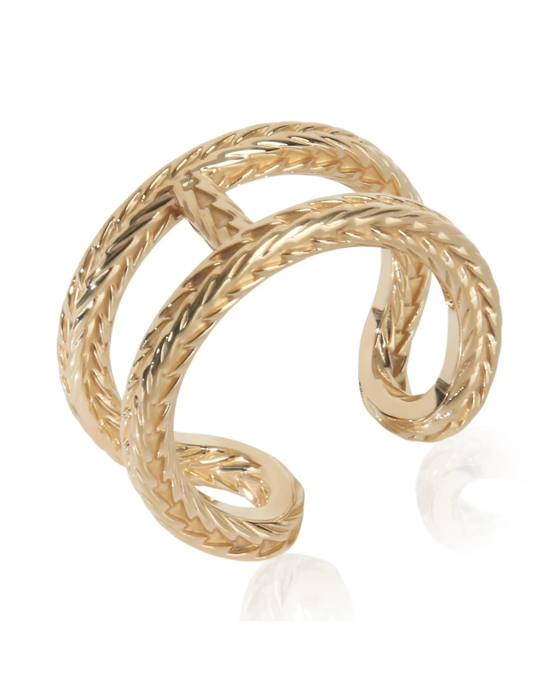 Hermes Yellow Gold Chaine d'Ancre Danae Ring